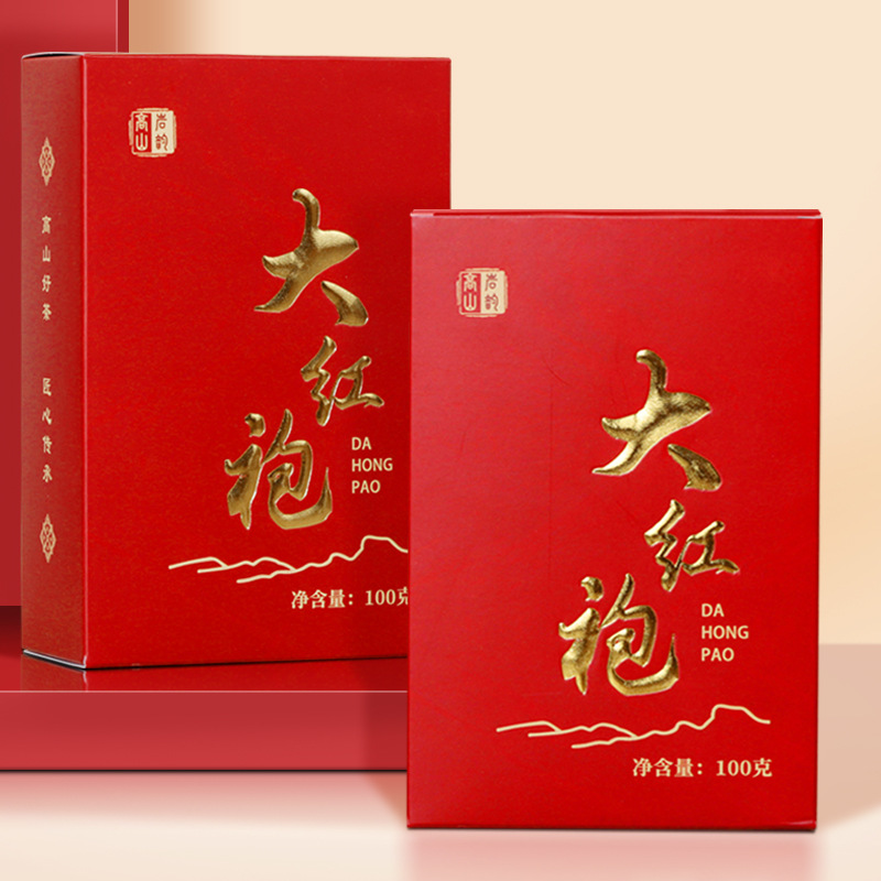 Authentic Rock Tea Wuyi Da Hong Pao High Mountain Fine Tea Gift Box Live Streaming E-commerce Promotional Items Wholesale Distribution