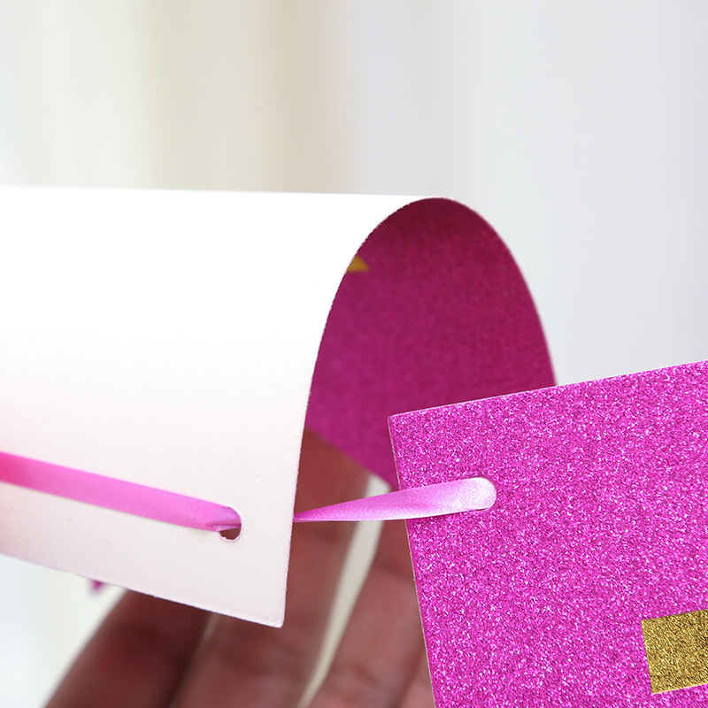 En stock brillo bronceado Bandera de cola de pescado bandera Inglés fiesta de cumpleaños diseño decoración sivenla bandera transfronteriza