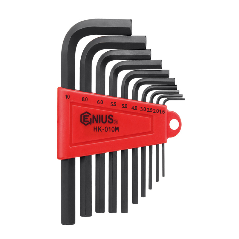 天赋工具英制塑卡装内6角扳手组（10件套）HK-010S