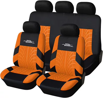 Universal seat cover – Seat Covers Export Tire Pattern - orange-2-piece-set