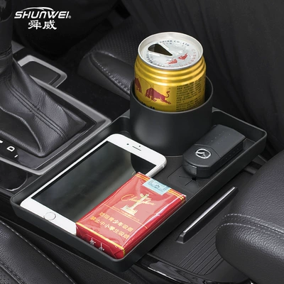 Shunwei Car Storage Rack Multi-Functional Storage Box Cup Holder Car Interior Cup Holder Storage Rack Anti-Slip Car Mount