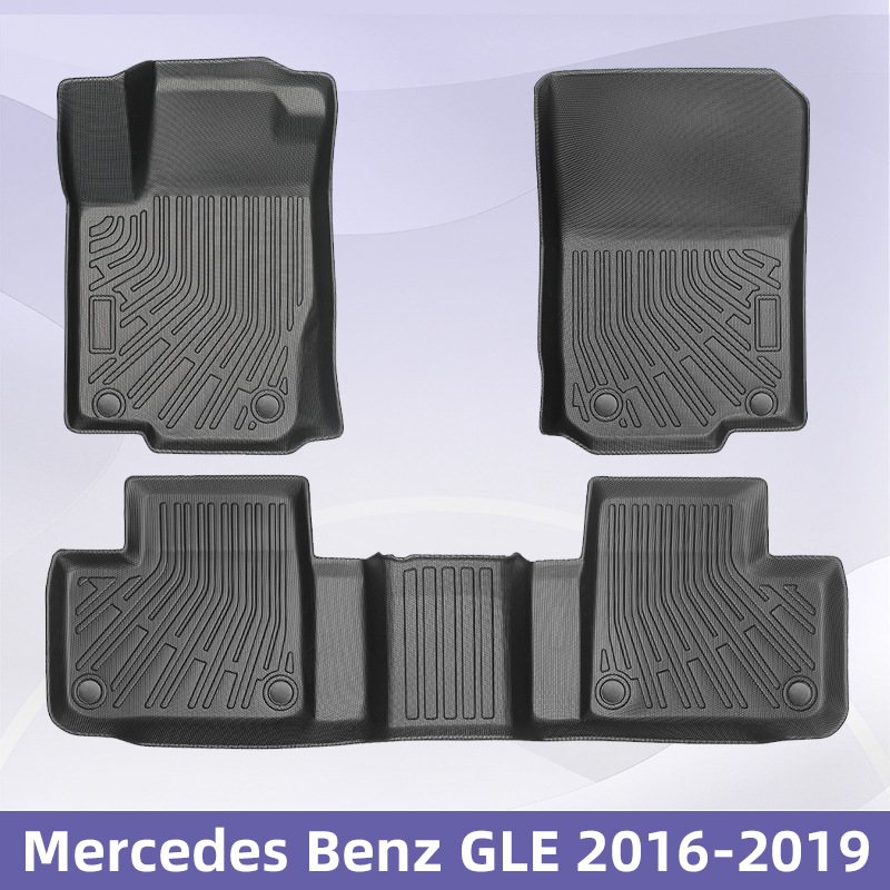 Aplicable a Mercedes Benz GLE2016 - 2019 3D todo el tiempo material TPE almohadilla para los pies almohadilla del maletero