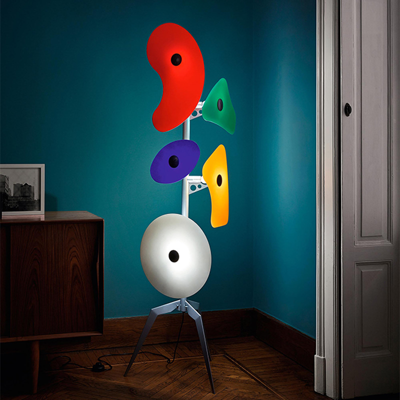 Nordic creative modern minimalist living room bedroom hotel homestay designer model room aspherical macaron floor lamp