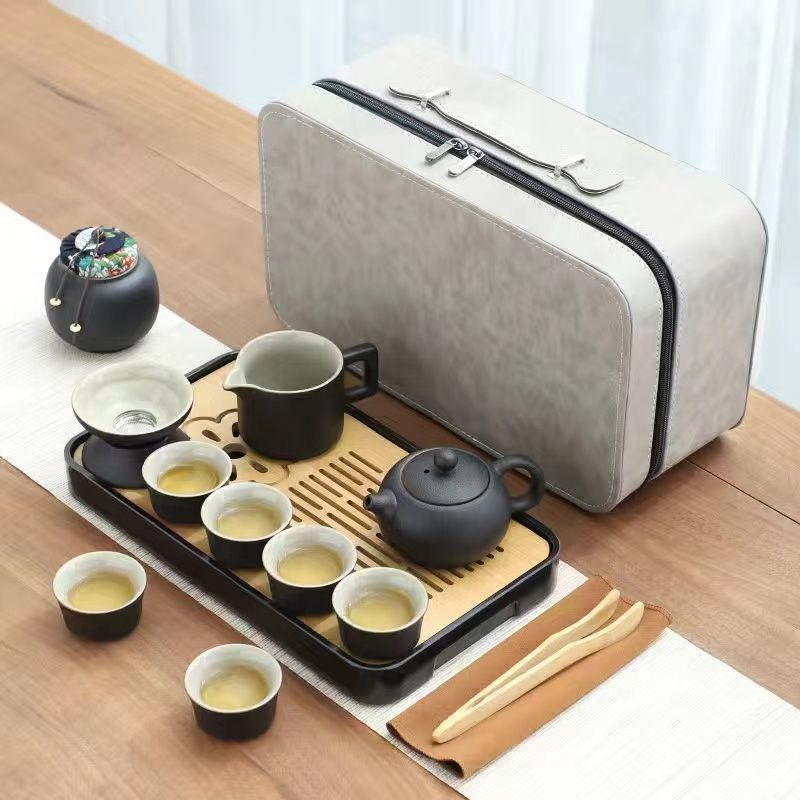 서시 냄비 비즈니스 세트 + 접시 [가죽 가방]