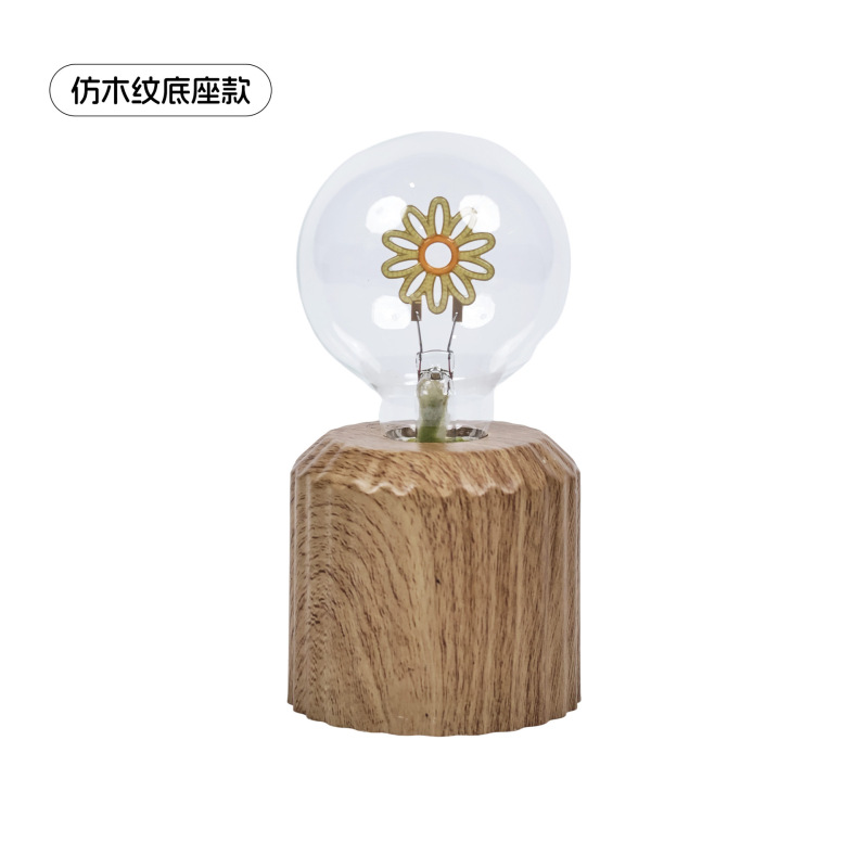 国境を越えた売れ筋充電式 LED 電球型ナイトライトパーソナライズされたクリエイティブなフィラメント型電球ガラス電球|undefined