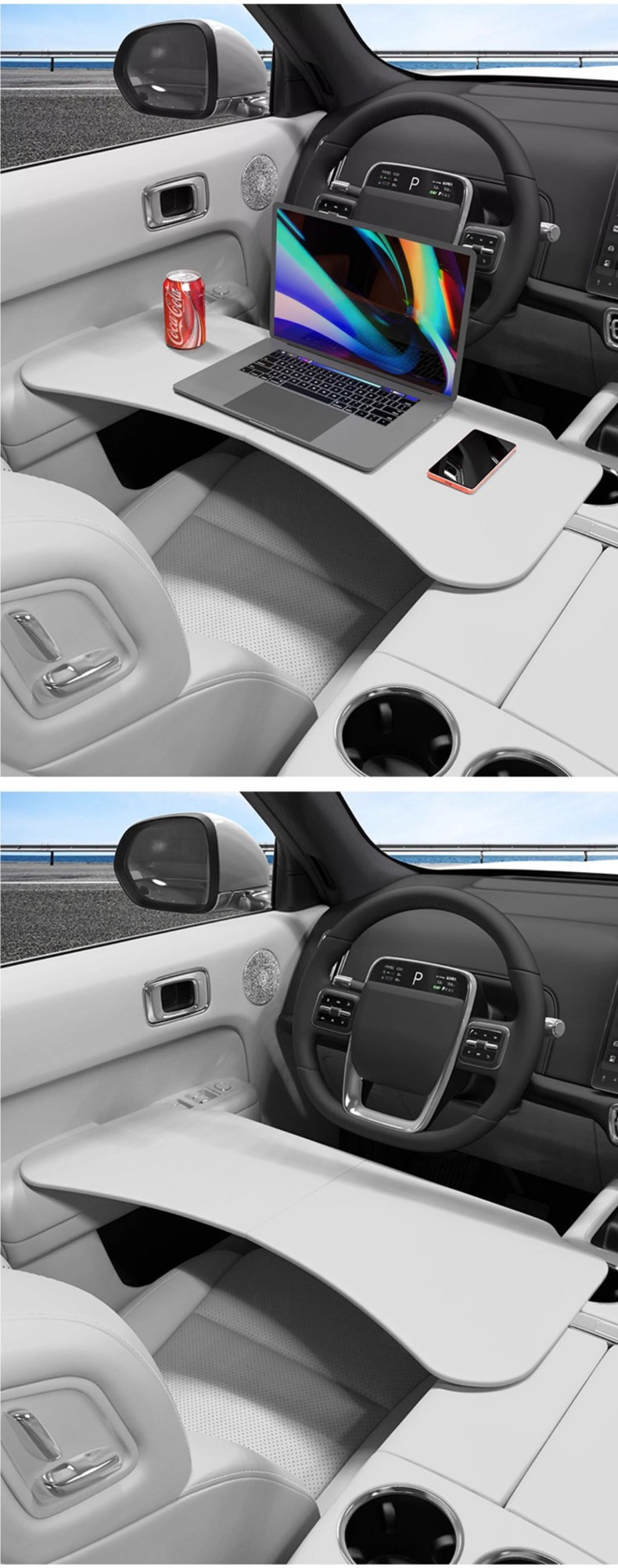 Ideal i6/i8/L6/L7/L8/L9 multifunctional small table board, car-mounted foldable computer table and dining tray, official same model