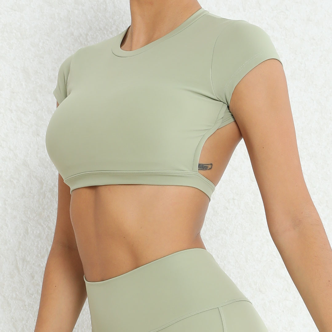 175g Weight Short Sleeve Sleeve Length Nylon, Cotton Blend Fabric Type Short Top Length T-shirt Tops Type Gym, Yoga, Running Occasion Round Neck Neckline Solid Color Pattern Simple Style, Sport Style Style Simple Style Sport Style Solid Color Nylon Cotton Blend Round Neck Active Tops T-shirt 26