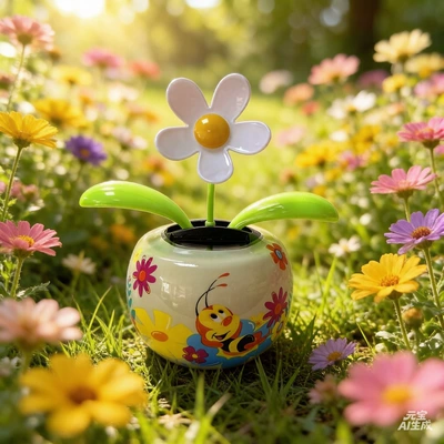 Sunflower Car Ornament Can Be Car ornaments - five-petal-flower-with-yellow-core