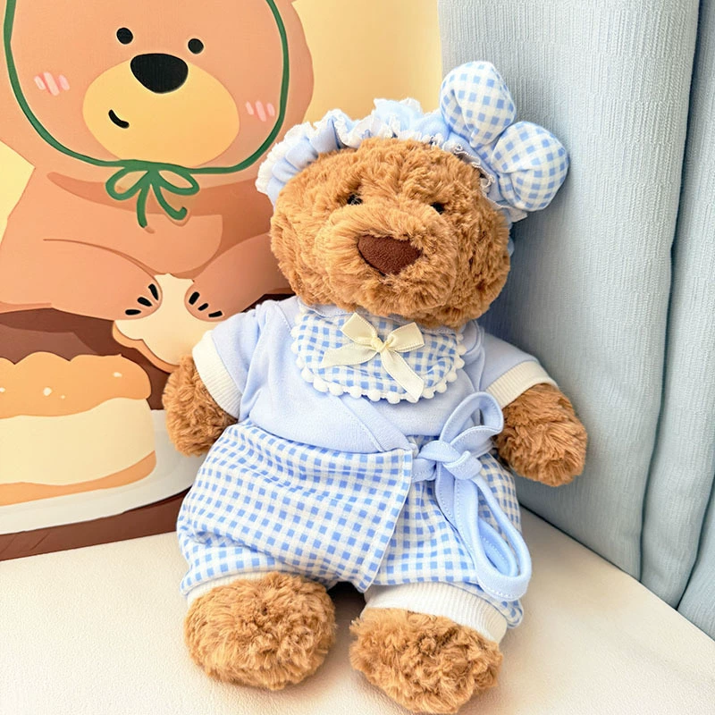Котята Барселона Bear Clothes Барселона Bear Clothes Фланелевые пижамы Набор eye mask Cute Dressup