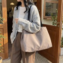 包包女百搭多大容量单肩包韩版新款牛津布包女托特包夹层生潮通勤