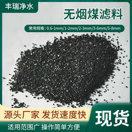 无烟煤滤料水过滤处理 1-2 2-4mm多规格可选过滤器用无烟煤滤料