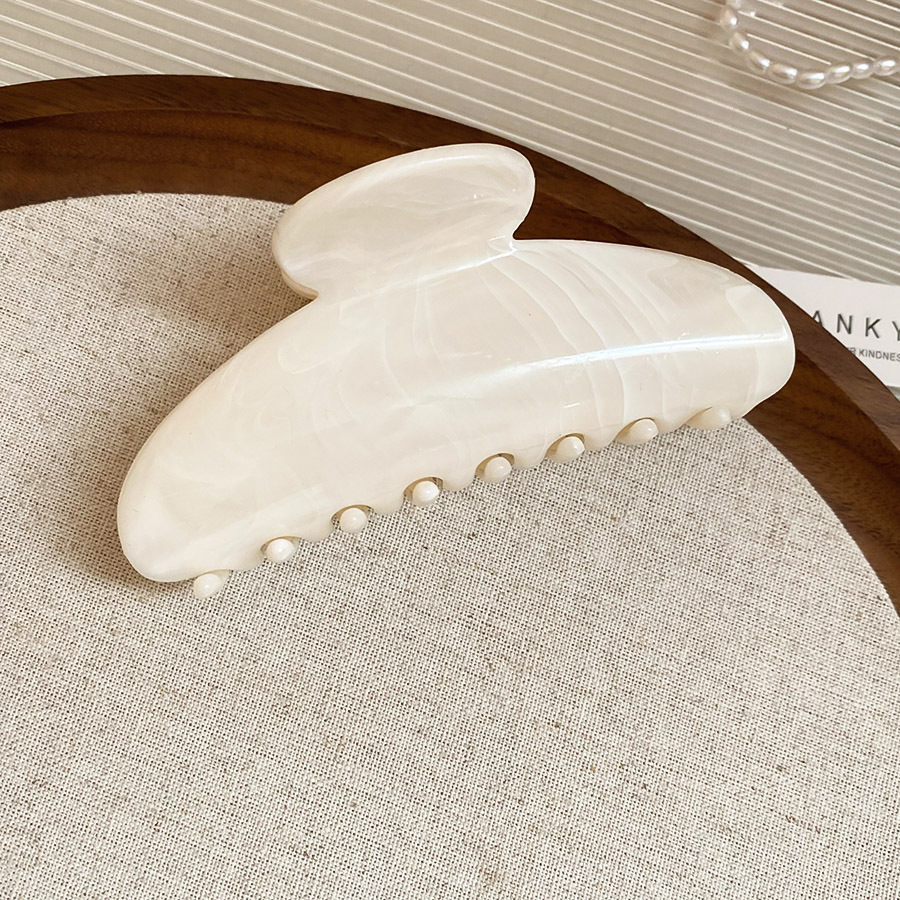 Pinza para el cabello de flores de doble cara plisada de acrílico 2025 nueva moda pinza de tiburón fresca accesorios para el cabello de alta calidad mujeres