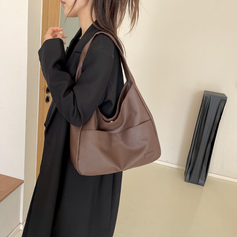 Bag2025新型ファッション女性バッグトートバッグ獅子嶺バッグソフト皮大容量バッグ卸売りカジュアルショルダーバッグ|undefined