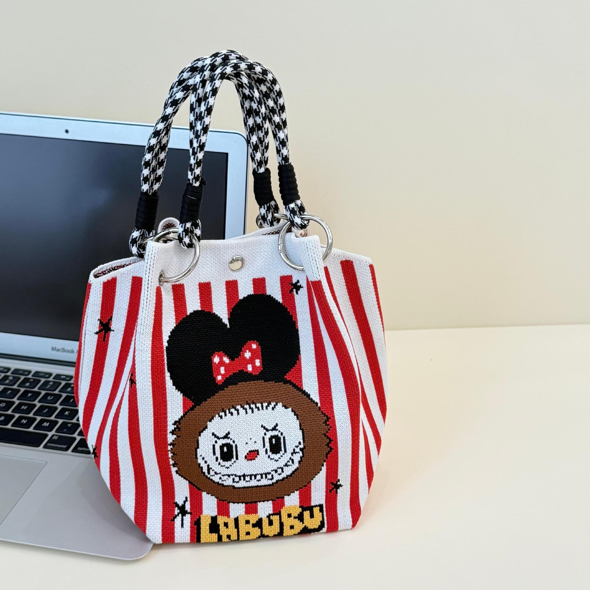 2026 primavera y verano nuevo bolso de cubo de pintura creativo portátil gran espacio de aire de dopamina alta sensación mochila