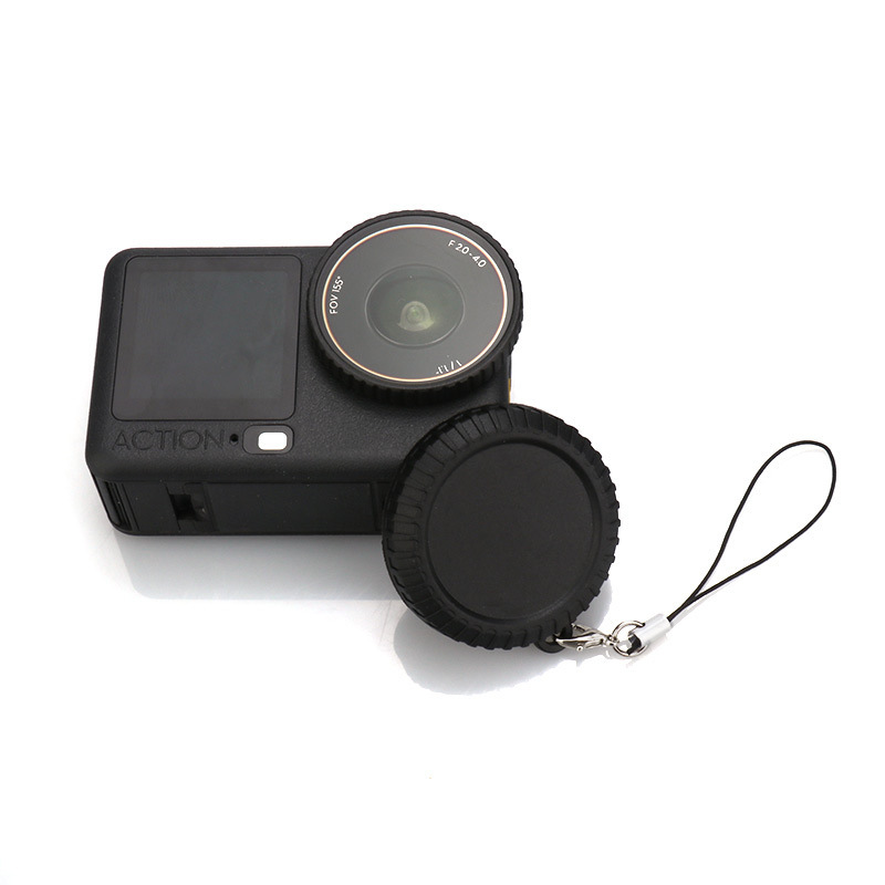 Dji Action 6 Lens Cover Sports Camera Anti-Drop and Dust-Proof Action 6 Lanyard Tpu Soft Rubber Protective Cover