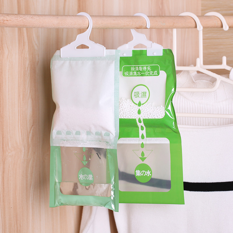 Hangable wardrobe dehumidifier, moisture-absorbing bag, room dehumidifier, wardrobe closet hanging moisture absorber, mold and moisture prevention