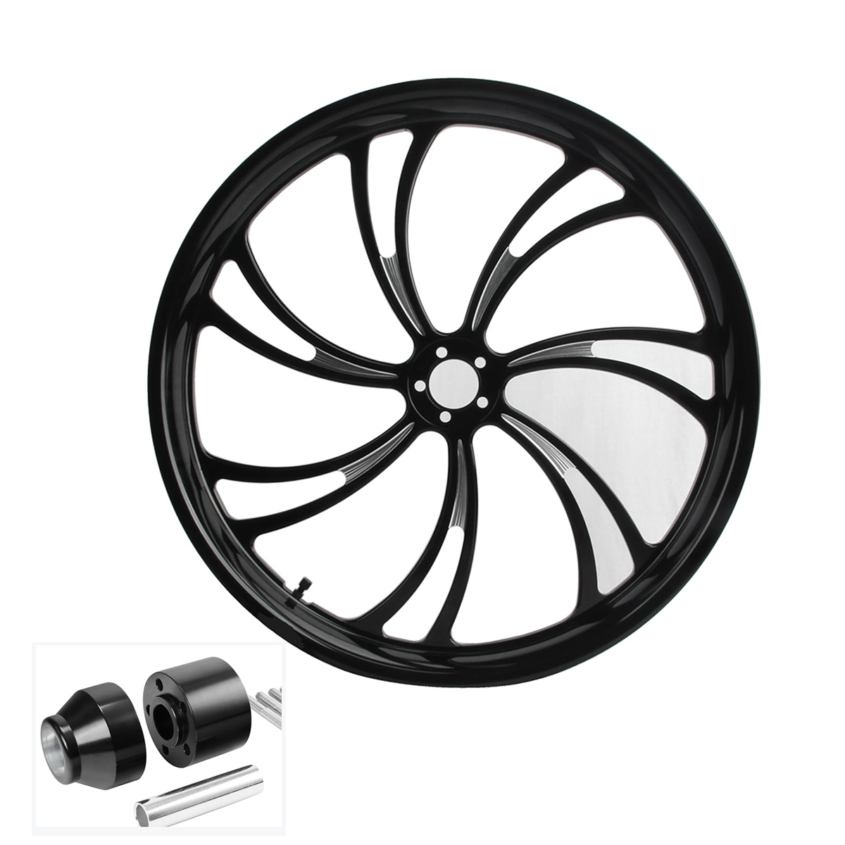 Harley Motorcycle Modification 30inch Rims Are Suitable for Road King, Dyna, and Glide Models from 2008 to 2025, Forged Aluminum Rims