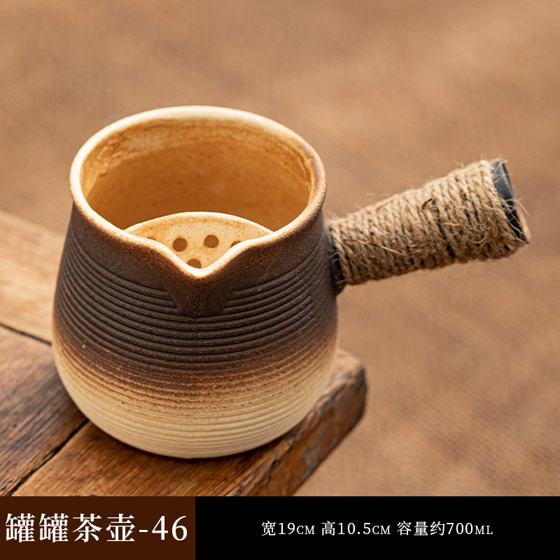 囲炉煮茶缶茶蓋付き煮茶器具家庭用部品ミルクティー陶壺煮ティーポット炭素炉焼き乳|undefined