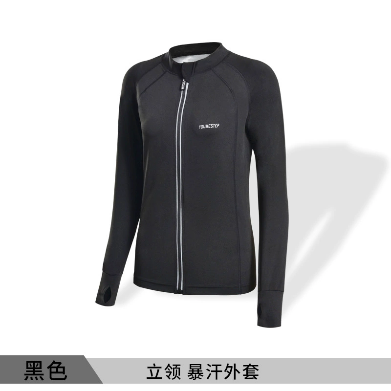 Sports set running suit, hooded or stand-collar jacket with leggings, plus sizes S–3XL
