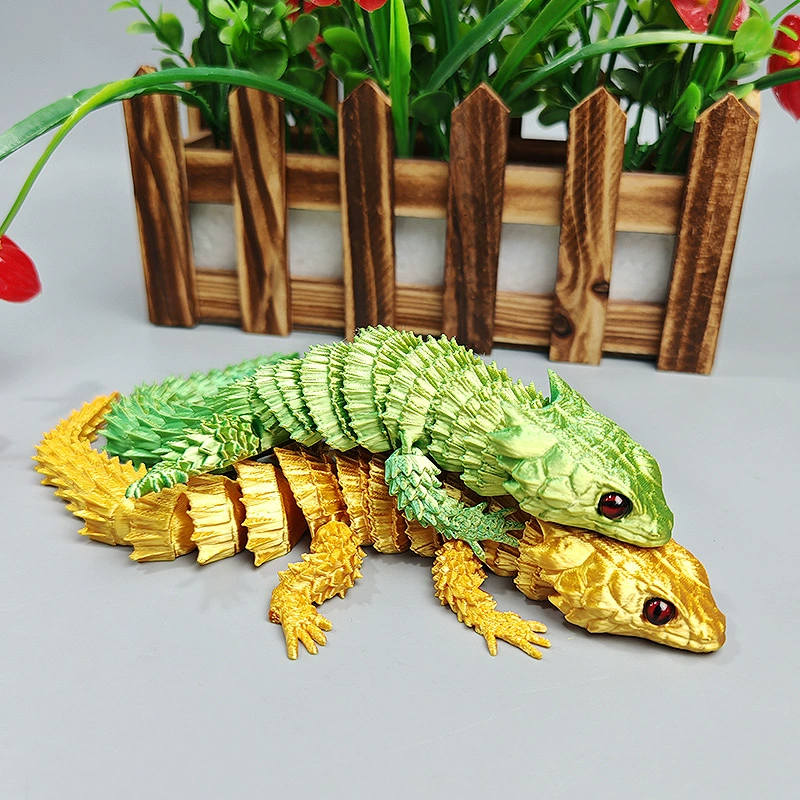 3d Print Ящерица суставы в одном активном моделировании украшение модели декоративные креативные новые детские игрушки оптом