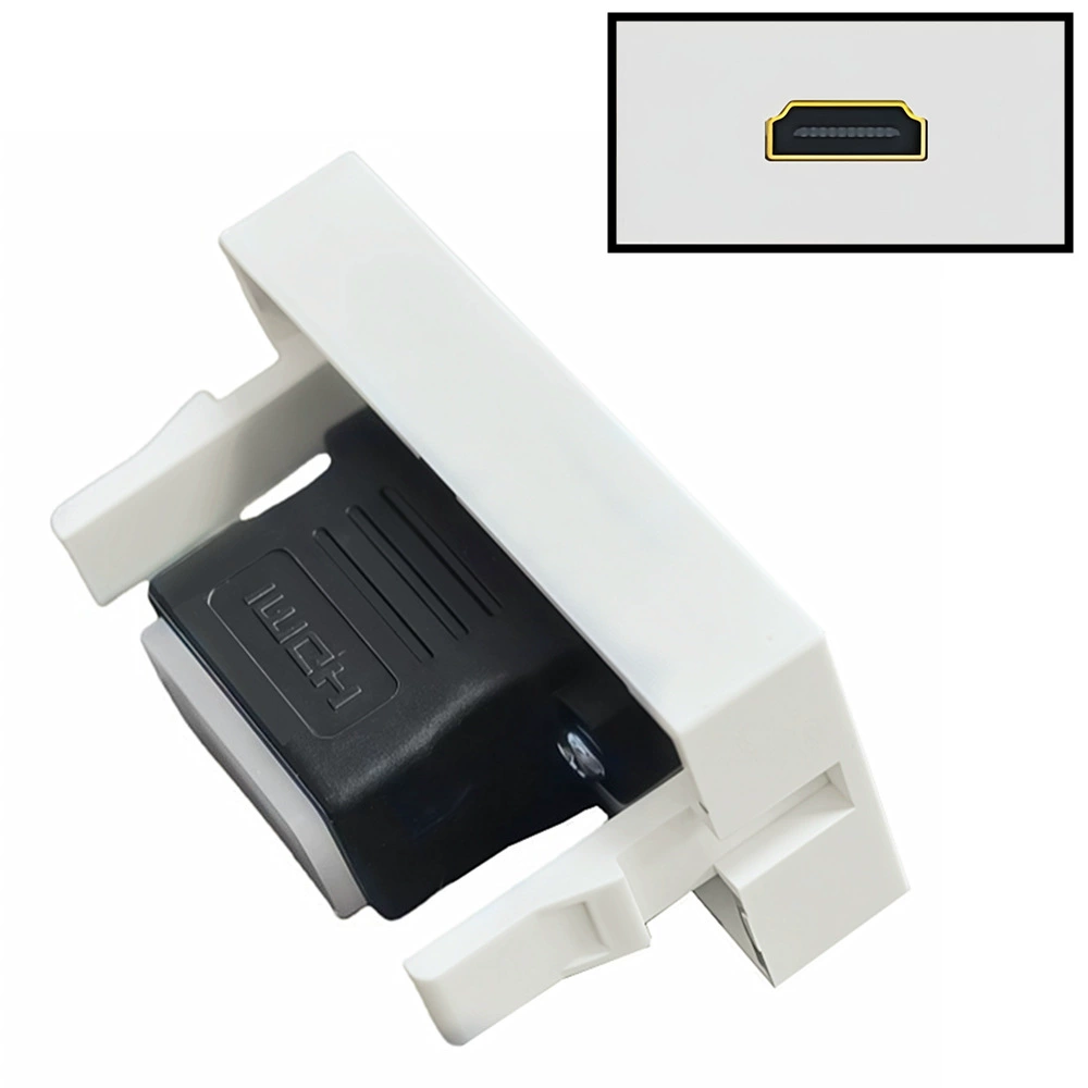 French 86 type HDMI elbow module HDMI high definition digital TV socket 90 degree high definition ground plug panel function