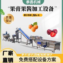 小型杏子果酱制作设备商用什锦果酱浓缩生产线李子果膏加工设备