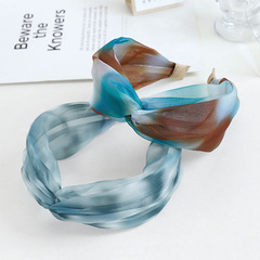 Product: Mesh Cross-Knot Headband with Gentle Tie-Dye Eugene Fabric Art Headband, Style F441