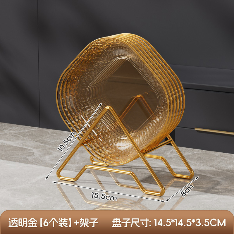 吐骨碟水果盘碟家用食级餐桌垃圾盘碟高端新吐骨碟加厚水果碟盘子|undefined