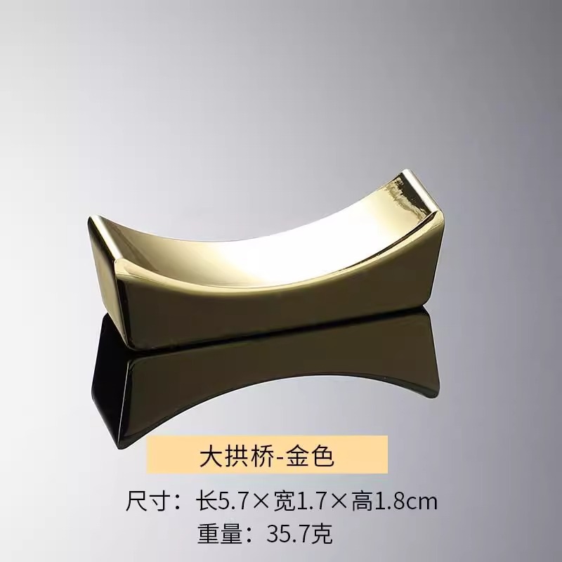 創意日本式箸立て個性ホテル家庭用箸枕スプーン竹製食器箸柳葉設計理念|undefined