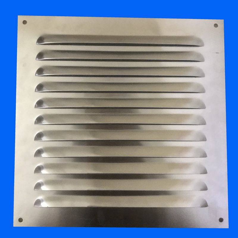 不锈钢百叶窗通风口外墙防雨风罩排风口房车厕所散热格栅冲孔盖板