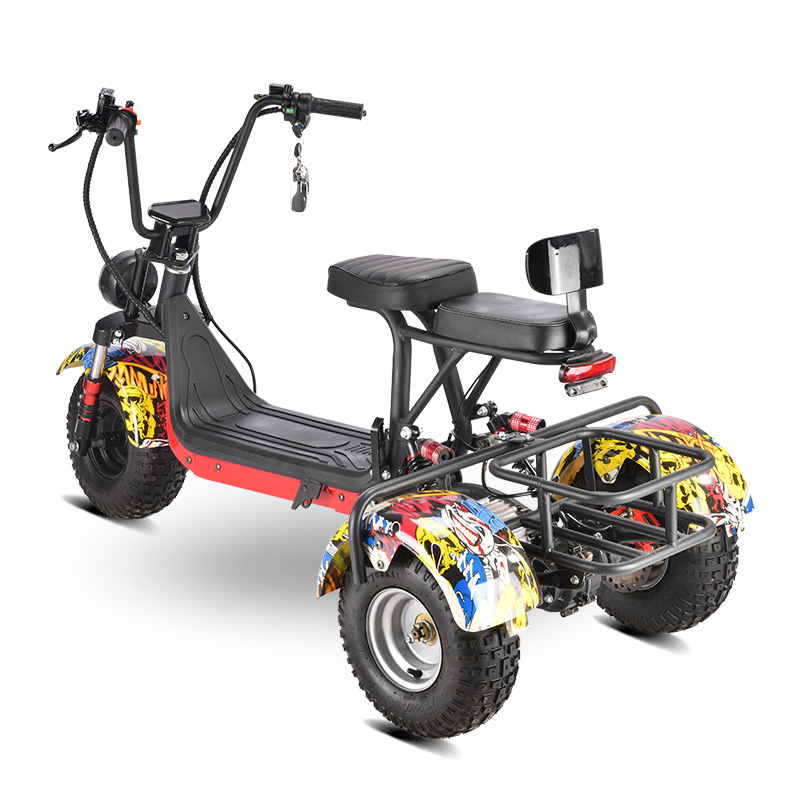 Eec Dot Adult Mobility Scooter Three-Wheeled Motorcycle Harley Electric Vehicle Hm-6 Cross-Border Overseas Warehouse Direct Delivery