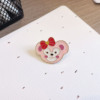 Hello kitty, cartoon Japanese cute brooch, badge, accessory
