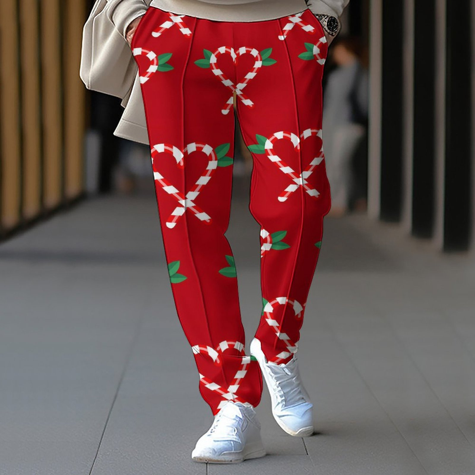 Men's Casual Pants Christmas Winter Sport Trousers For Men_voghion.com