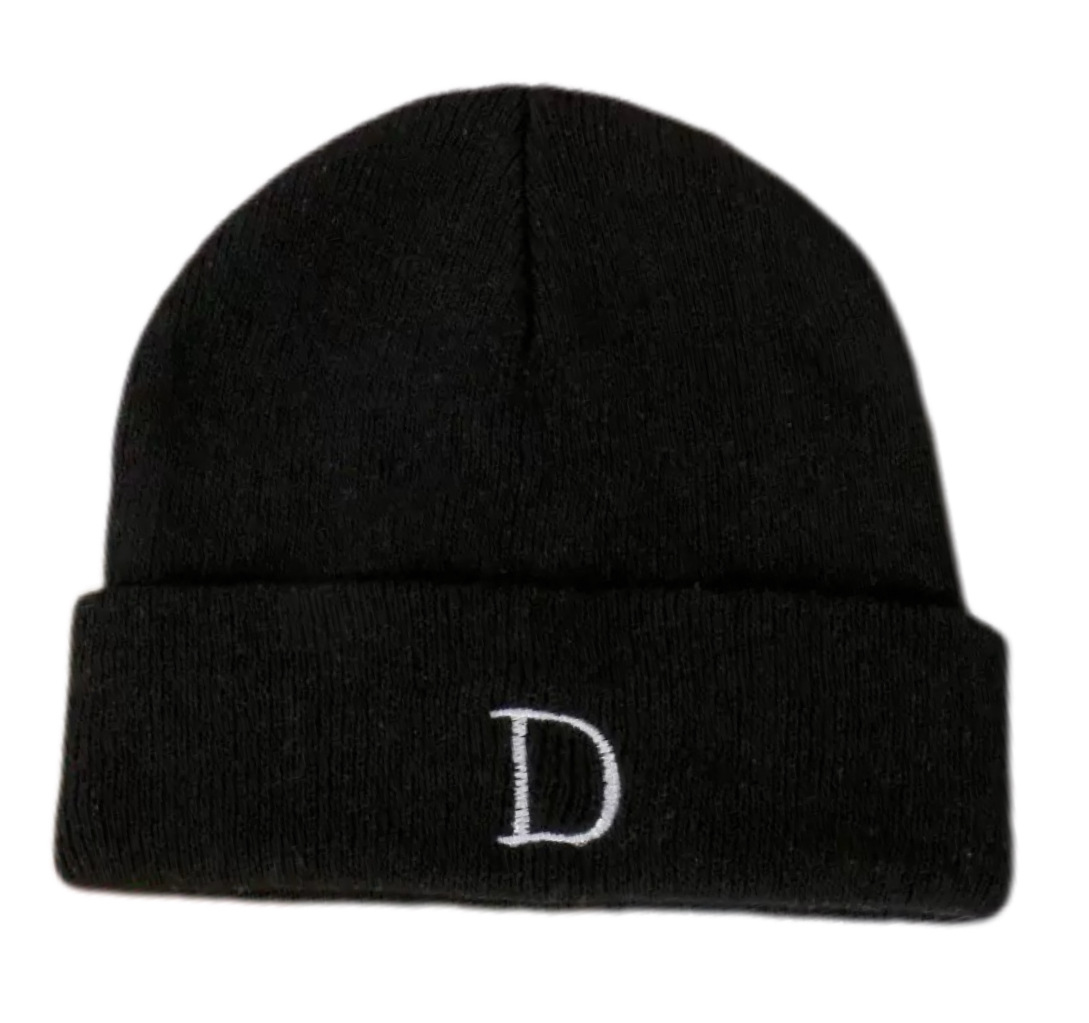 Gorro de Punto Bordado de Poliéster, Térmico y Cortavientos, para Otoño e Invierno