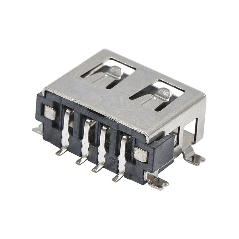 A母USB母座 短体10.0四脚全贴 usb 2.0 af 短体母座|undefined