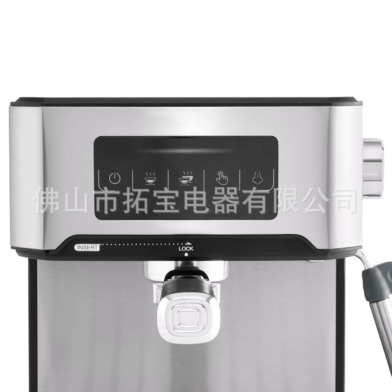 Máquina de café para el hogar semiautomática presión de goteo italiano vapor pequeña pantalla LED concentrada