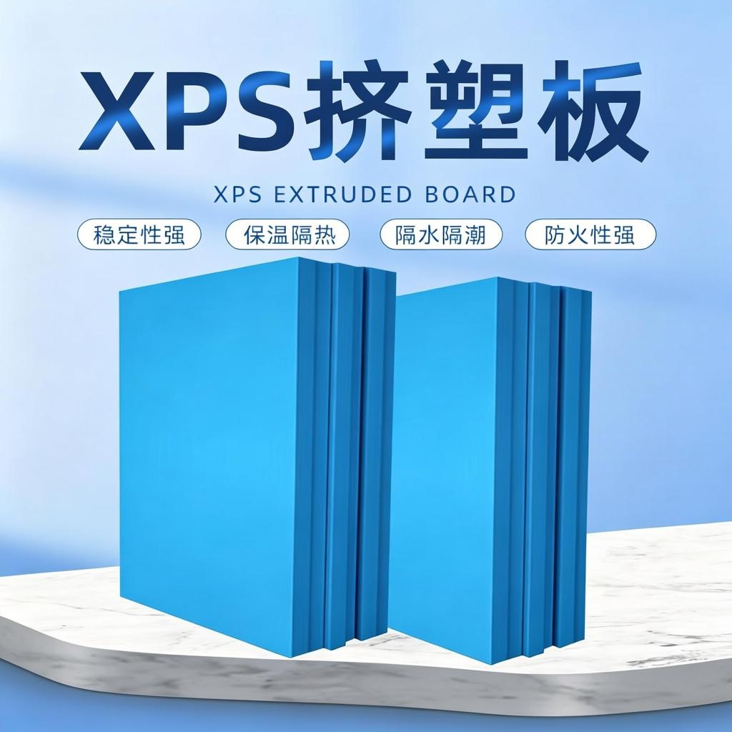 保温隔热板XPS聚苯乙烯泡沫板B1级阻燃高密度挤塑板地暖冷库