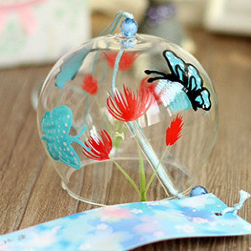 붉은 꽃 나비 8cm