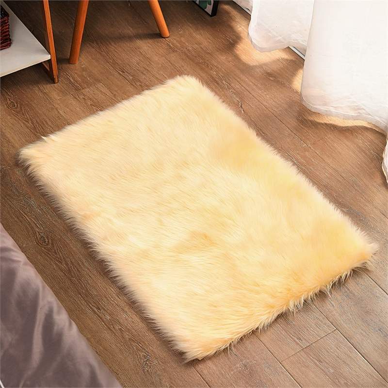 Nordicins sala de estar alfombra dormitorio adornos cama cama habitación de niña mesa de té negro red cama debajo de alfombra de peluche