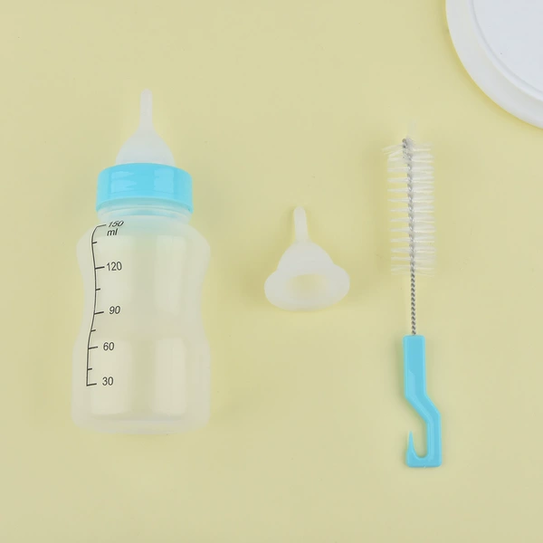 Blue feeding bottle, 150 ml