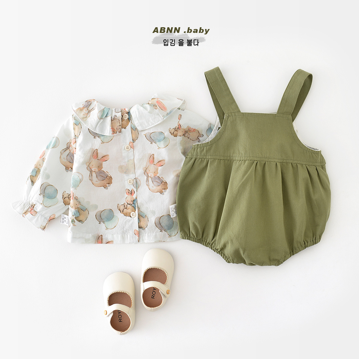 Traje de primavera para niñas ins estilo coreano floral bebé salida estilo occidental mono bebé correa de regalo de una pieza