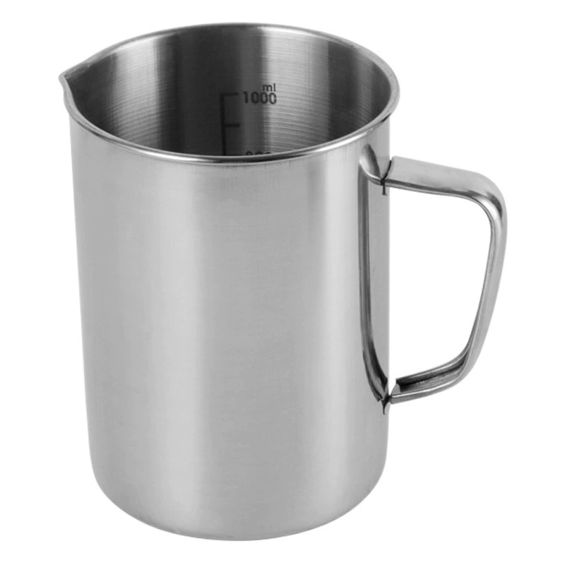 Оптовая Продажа с фабрики из нержавеющей стали утолщенная мерная чашка с заостренным горлышком лабораторная клиника стакан жидкая выпечка с мерной чашкой со шкалой