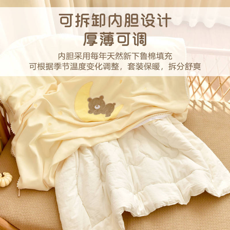 宝宝秋冬加厚盖被新生婴儿纯棉花被子幼儿园儿童午睡四季小被子|undefined