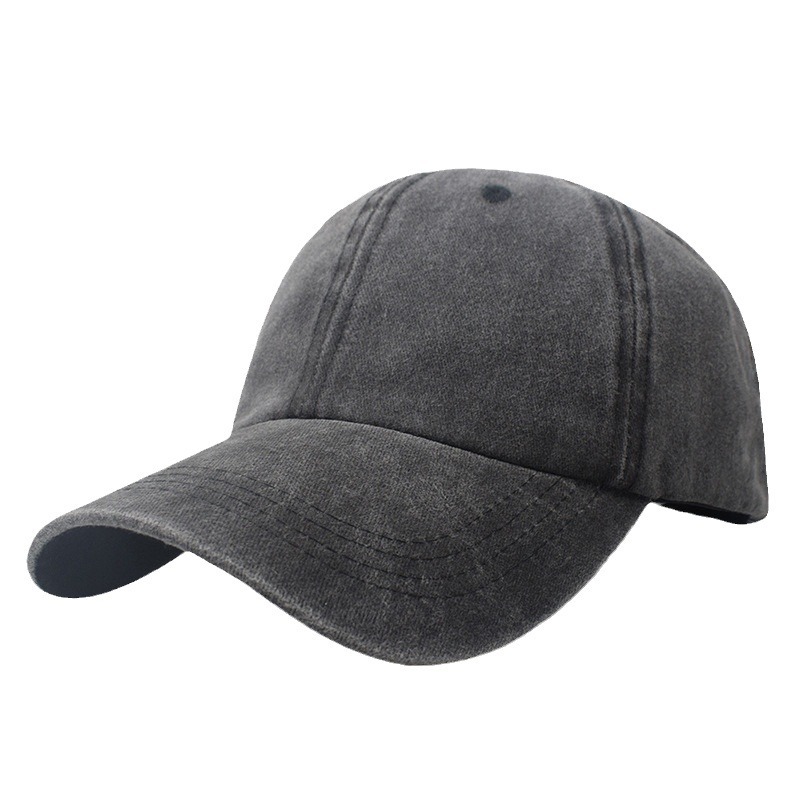 Gorra de béisbol retro lavada — estilo coreano, ligera, unisex, para exterior, comercio exterior transfronterizo