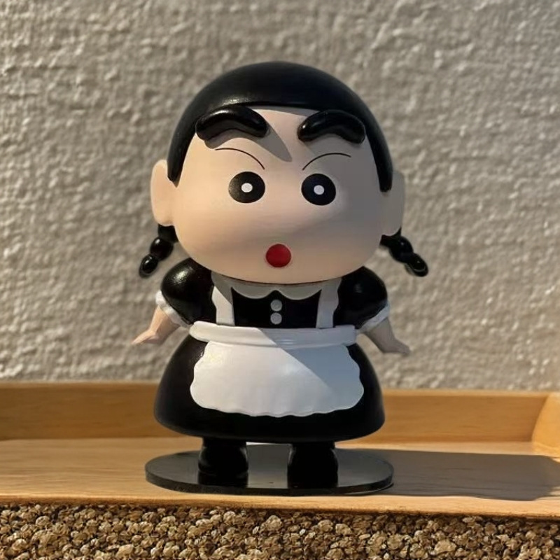 新款女仆小新手办女小新cos生日礼物模型桌面公仔车载摆件代发|undefined