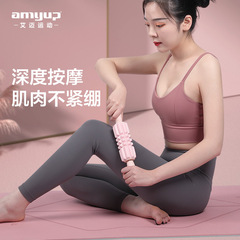 Dual-purpose abdominal wheel, fitness, relaxation, muscle massaging, fascia stick, men's and women's home removable abdominal wheel