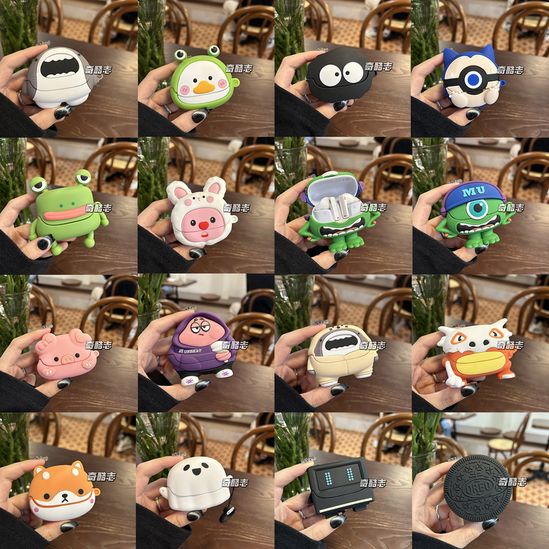 For Philips TAT3469 Bluetooth Charging Bin Protective Case TAT3469 Headphone Case Cartoon Cute Headphone Case
