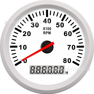 0-6000Rpm, 1-300 Adjustable Speed — automobile instrument - white-frame-white-background-0-8000rpm