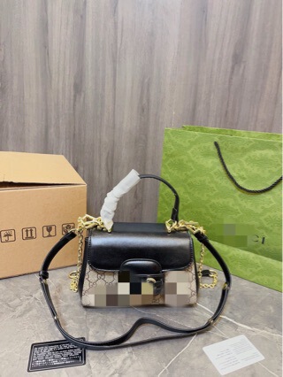 [Cross-Border Ready Stock] New Style Kuchi Shoulder Crossbody Bag Women's Bag Horsebit 1955 Series Handbag