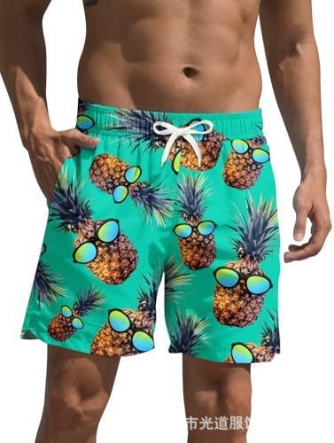 ZenGents hombre impresión 3D pantalones cortos casuales de verano rápido secado pantalones cortos de playa con patrón de fruta de moda nuevo
